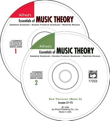 Alfred's Essentials of Music Theory, Bk 1-3: Ear Training, 2 CDs (Abridged / Compact Disc)