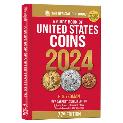 A Guide Book of United States Coins 2024: 77th Edition: The Official Red Book (Spiral)