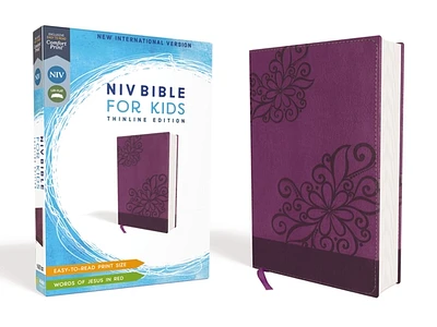 Niv, Bible for Kids, Leathersoft, Purple, Red Letter, Comfort Print: Thinline Edition (Leather)