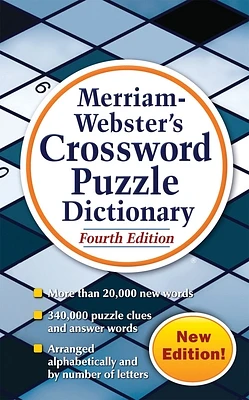 Merriam-Webster's Crossword Puzzle Dictionary (Mass Market Paperbound)