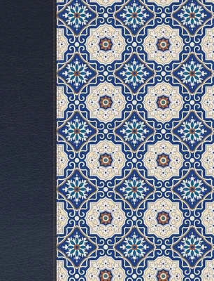 RVR 1960 Biblia de apuntes edición letra grande, piel fabricada y mosaico crema y azul (Large Print / Hardcover)