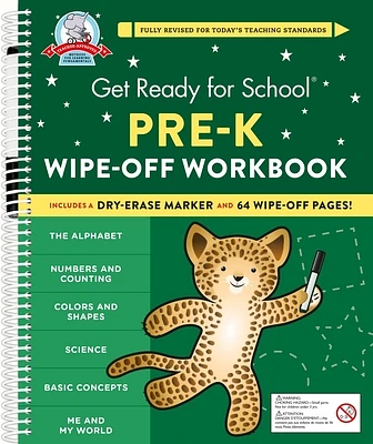 Get Ready for School: Pre-K Wipe-Off Workbook (Spiral bound)