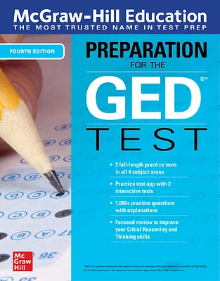 McGraw-Hill Education Preparation for the GED Test, Fourth Edition (Paperback)