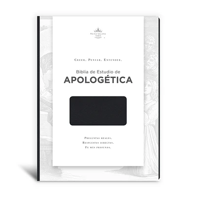 Biblia de Estudio de Apologética, negro imitación piel: Reina Valera 1960 (Leather / fine binding)