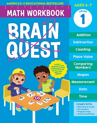 Brain Quest Math Workbook: 1st Grade (Brain Quest Math Workbooks) (Paperback)