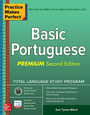 Practice Makes Perfect: Basic Portuguese, Premium Second Edition (Paperback)