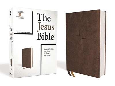 The Jesus Bible, NIV Edition, Leathersoft, Brown, Comfort Print (Imitation Leather)