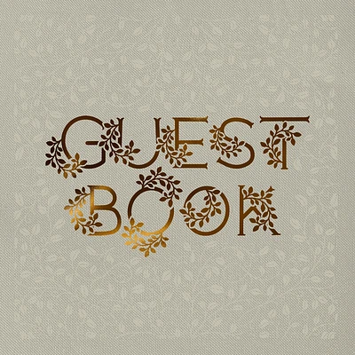 Wedding Guest Book: An Heirloom-Quality Guest Book with Foil Accents and Hand-Drawn Illustrations (Heirloom Story Books and Guided Journals #14) (Hardcover)