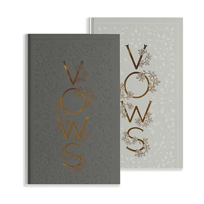 Our Wedding Vows: A Set of Heirloom-Quality Vow Books with Foil Accents and Hand-Drawn Illustrations (Heirloom Story Books and Guided Journals #13) (Hardcover)