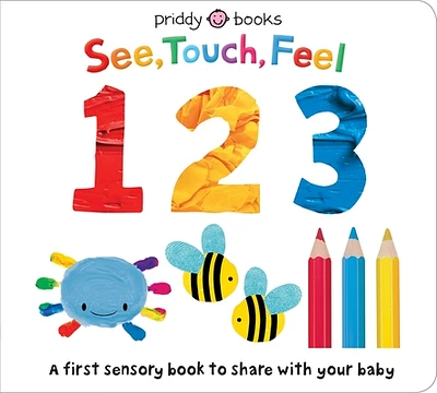 See Touch Feel: 123 (See, Touch, Feel) (Board book)