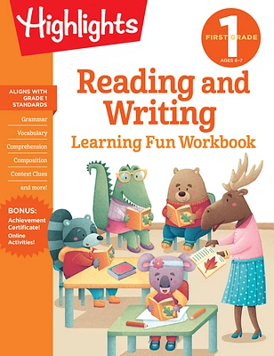 First Grade Reading and Writing (Highlights Learning Fun Workbooks) (Paperback)