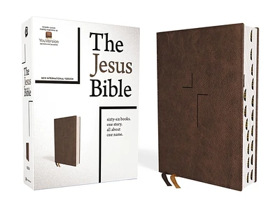 The Jesus Bible, NIV Edition, Leathersoft, Brown, Indexed, Comfort Print (Imitation Leather)