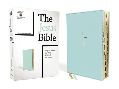 The Jesus Bible, NIV Edition, Leathersoft, Blue, Indexed, Comfort Print (Imitation Leather)