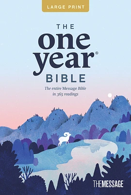 The One Year Bible the Message, Large Print Thinline Edition (Softcover) (Large Print / Paperback)