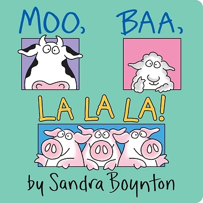 Moo, Baa, La La La!: Oversized Lap Board Book (Board book)