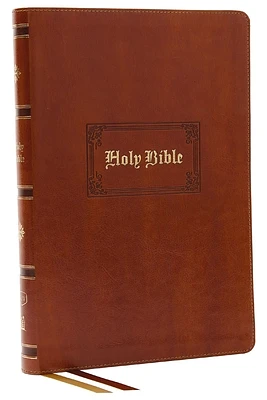 KJV Holy Bible: Giant Print Thinline Bible, Tan Leathersoft, Red Letter