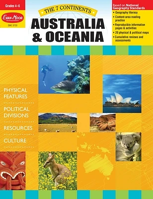 7 Continents: Australia and Oceania, Grade 4 - 6 Teacher Resource (Paperback)