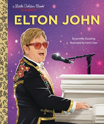 Elton John: A Little Golden Book Biography (Little Golden Book Biographies) (Hardcover)