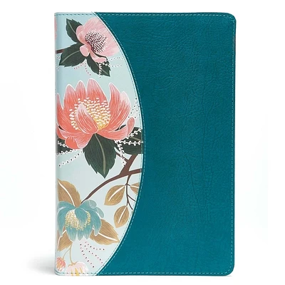 The CSB Study Bible For Women, Teal Flowers LeatherTouch, Indexed: Faithful and True (Leather / fine binding)