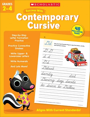 Scholastic Success with Contemporary Cursive Grades 2-4 Workbook (Paperback)