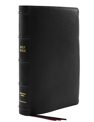 Kjv, Thinline Bible, Giant Print, Premier Goatskin Leather, Black, Premier Collection, Comfort Print: Holy Bible, King James Version (Large Print / Leather)