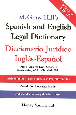 McGraw Hill's Spanish/English Legal Dict (Pb) (Paperback)