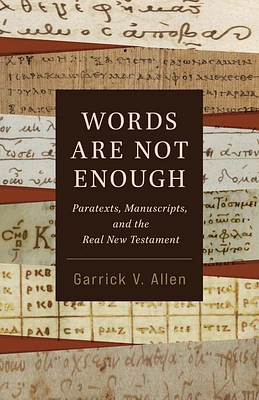 Words Are Not Enough: Paratexts, Manuscripts, and the Real New Testament (Paperback)