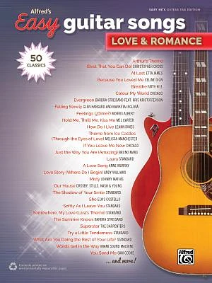 Alfred's Easy Guitar Songs -- Love & Romance: 50 Classics (Paperback)