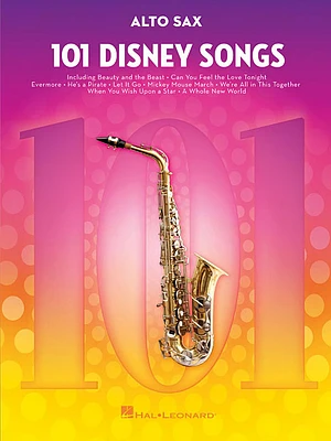 101 Disney Songs for Alto Sax (Paperback)