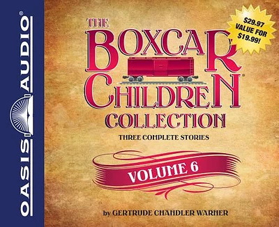 The Boxcar Children Collection Volume 6 (Library Edition): Mystery in the Sand, Mystery Behind the Wall, Bus Station Mystery (CD-Audio)