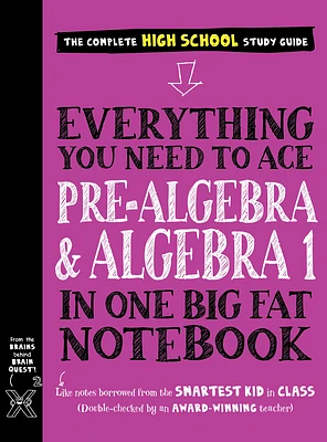 Everything You Need to Ace Pre-Algebra and Algebra I in One Big Fat Notebook (Big Fat Notebooks) (Paperback)