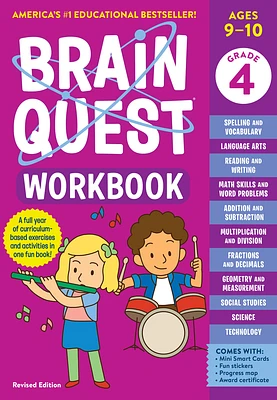 Brain Quest Workbook: 4th Grade Revised Edition (Brain Quest Workbooks) (Paperback)