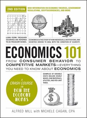 Economics 101, 2nd Edition: From Consumer Behavior to Competitive Markets—Everything You Need to Know about Economics (Adams 101 Series) (Hardcover)