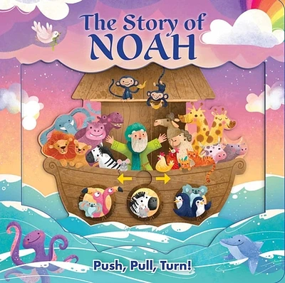 The Story of Noah (Push-Pull-Turn) (Board book)