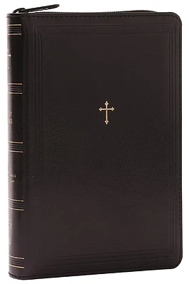 NKJV Compact Paragraph-Style Bible W/ 43,000 Cross References, Leathersoft with Zipper, Red Letter, Comfort Print: Holy Bible