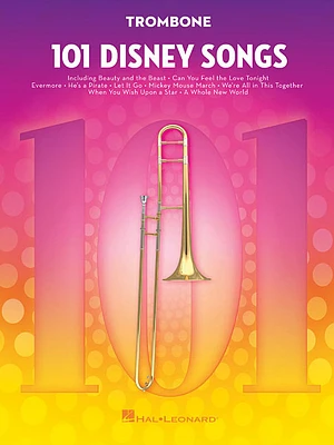 101 Disney Songs: For Trombone (Paperback)