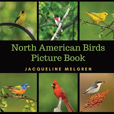 North American Birds Picture Book: Dementia Activities for Seniors (30 Premium Pictures on 70lb Paper With Names) (Large Print / Paperback)