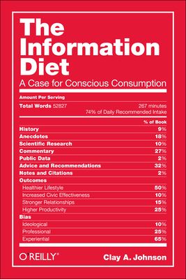 The Information Diet: A Case for Conscious Comsumption