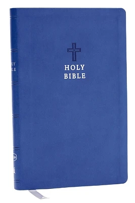 NKJV Holy Bible, Value Ultra Thinline, Blue Leathersoft, Red Letter, Comfort Print (Imitation Leather)