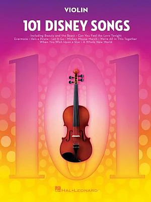 101 Disney Songs for Violin (Paperback)