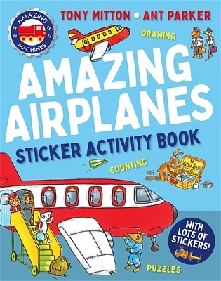 Amazing Machines Amazing Airplanes Sticker Activity Book (Paperback)