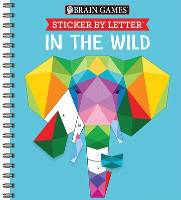 Brain Games - Sticker by Letter: In the Wild (Sticker Puzzles - Kids Activity Book) (Spiral)