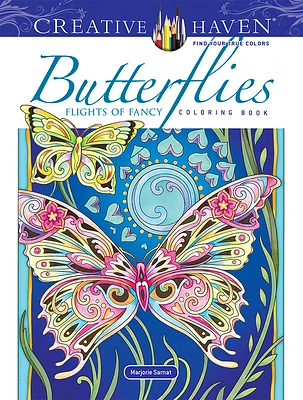 Creative Haven Butterflies Flights of Fancy Coloring Book (Paperback)