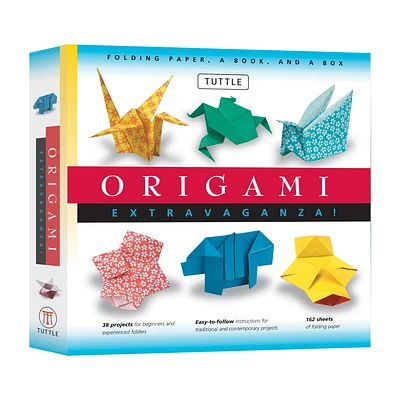 Origami Extravaganza! Folding Paper, a Book, and a Box: Origami Kit Includes Origami Book, 38 Fun Projects and 162 Origami Papers: Great for Both Kids (Paperback)