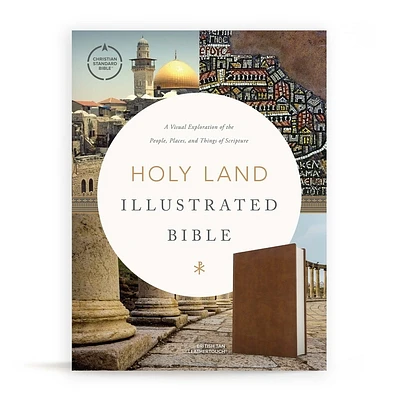 CSB Holy Land Illustrated Bible, British Tan LeatherTouch: A Visual Exploration of the People, Places, and Things of Scripture (Leather / fine binding)