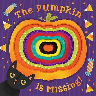 The Pumpkin Is Missing! Board Book with Die-Cut Reveals (Board book)