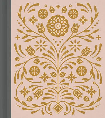 ESV Journaling Study Bible (Cloth Over Board, Blush/Ochre, Floral Design) (Hardcover)