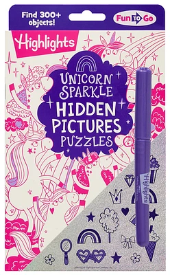 Unicorn Sparkle Hidden Pictures Puzzles (Highlights Fun to Go) (Paperback)