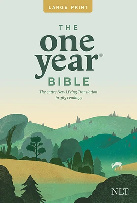 One Year Premium Slimline Bible-NLT-Large Print 10th Anniversary (Large Print / Paperback)