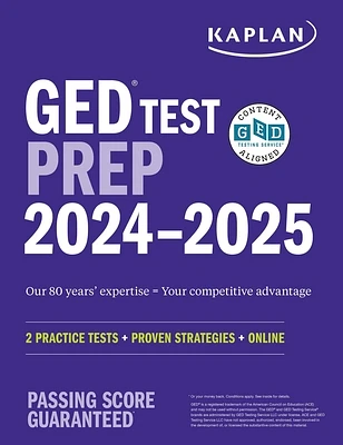 GED Test Prep 2024-2025: 1 Test in the Book + Proven Strategies + Online (Kaplan Test Prep) (Paperback)